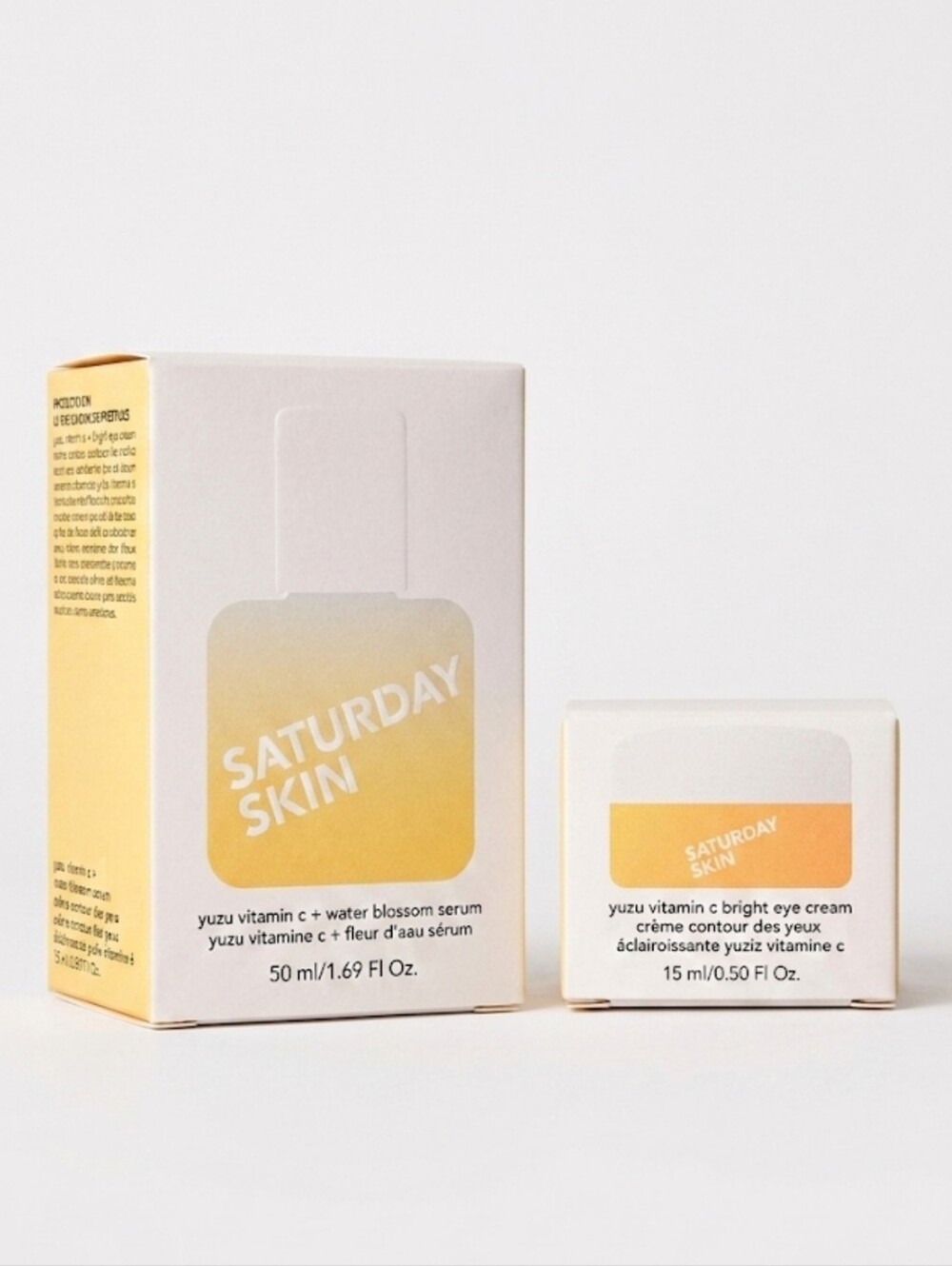 Saturday Skin Yuzu Vitamin C Serum + Bright Eye Cream Duo  NWT